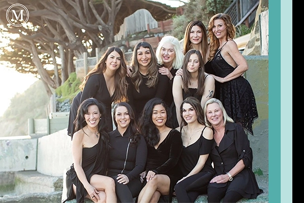 Group photo of the weight loss team in the Larkspur ofice